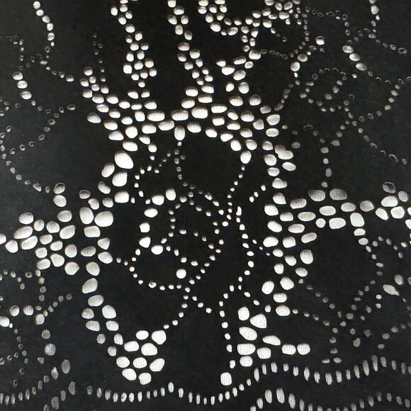 Chico's Black Suede Leather Jacket Size 1 (M) Long Sleeves - Picture 3 of 5